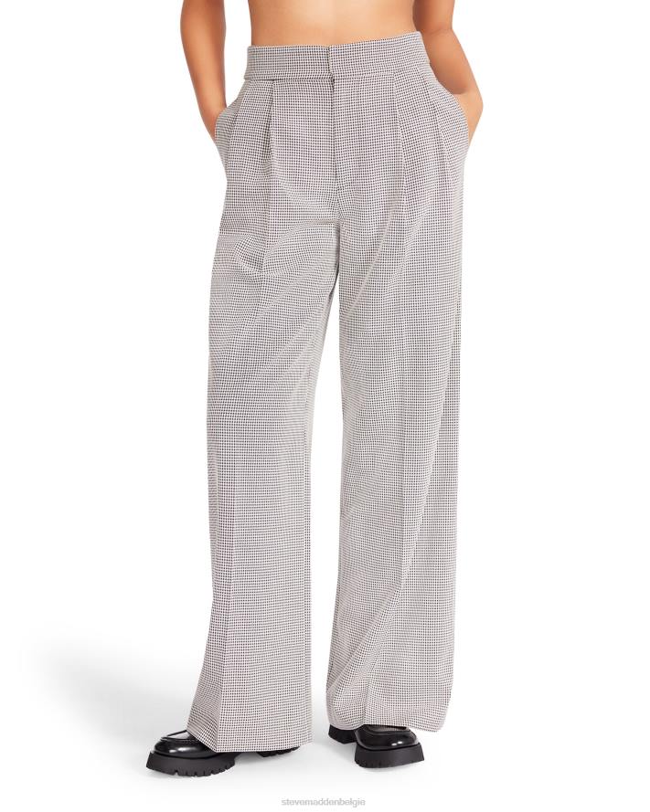 Steve Madden dragen vrouwen Isabella geruite broek zwart 2D2L689