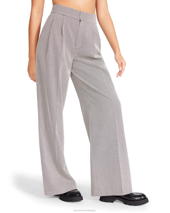 Steve Madden dragen vrouwen Isabella geruite broek zwart 2D2L689