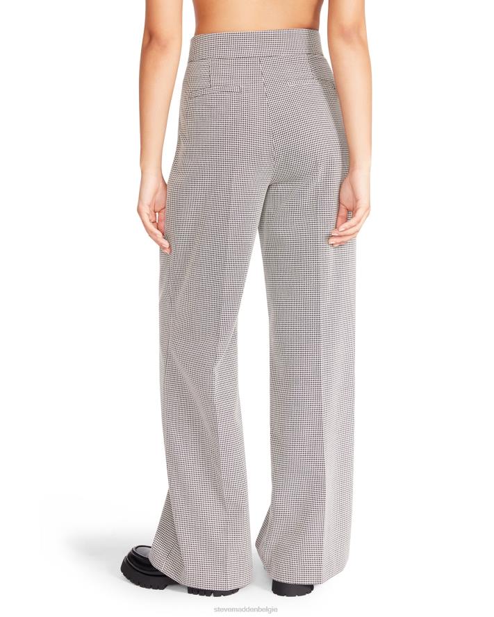 Steve Madden dragen vrouwen Isabella geruite broek zwart 2D2L689