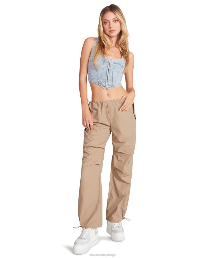 Steve Madden dragen vrouwen Pia parachutebroek kaki/beige 2D2L655