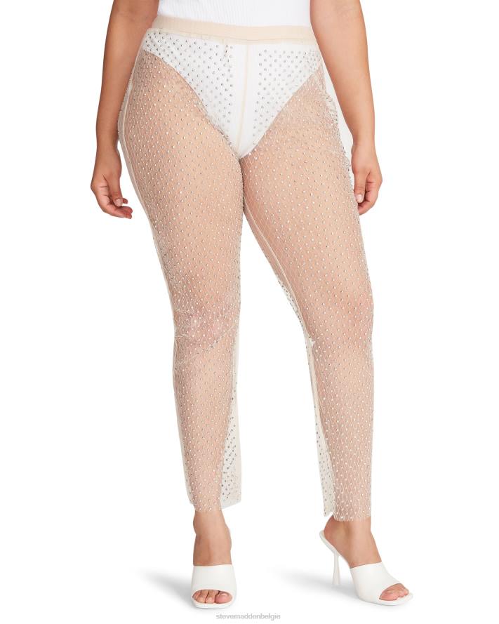 Steve Madden dragen vrouwen mesh strass broek ivoor 2D2L669