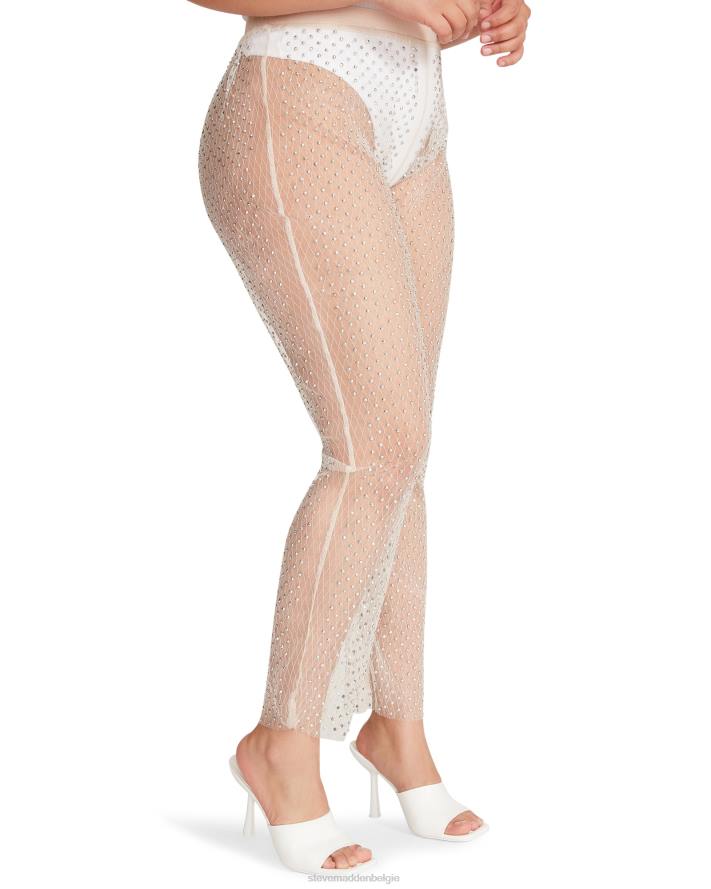 Steve Madden dragen vrouwen mesh strass broek ivoor 2D2L669