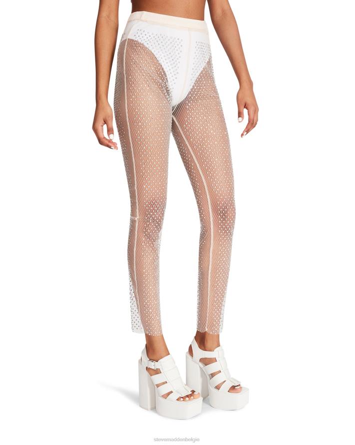 Steve Madden dragen vrouwen mesh strass broek ivoor 2D2L669