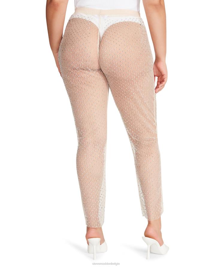 Steve Madden dragen vrouwen mesh strass broek ivoor 2D2L669