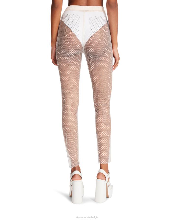 Steve Madden dragen vrouwen mesh strass broek ivoor 2D2L669
