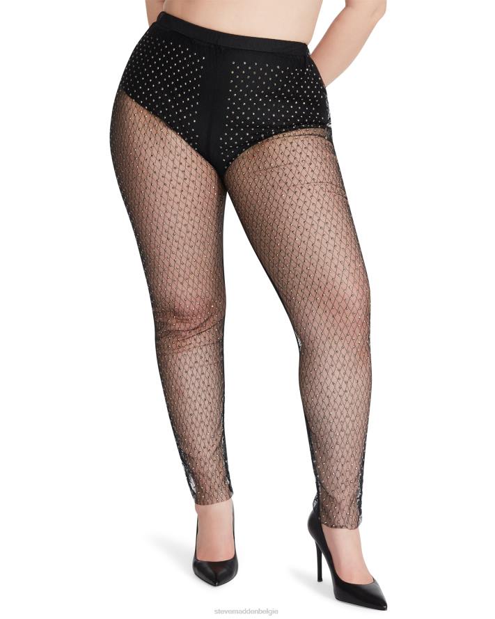 Steve Madden dragen vrouwen mesh strass broek zwart 2D2L652