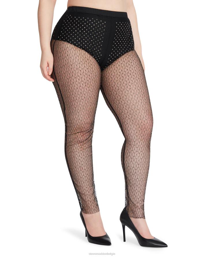 Steve Madden dragen vrouwen mesh strass broek zwart 2D2L652