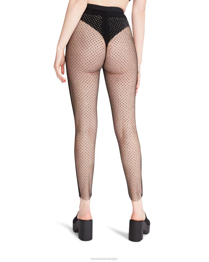 Steve Madden dragen vrouwen mesh strass broek zwart 2D2L652