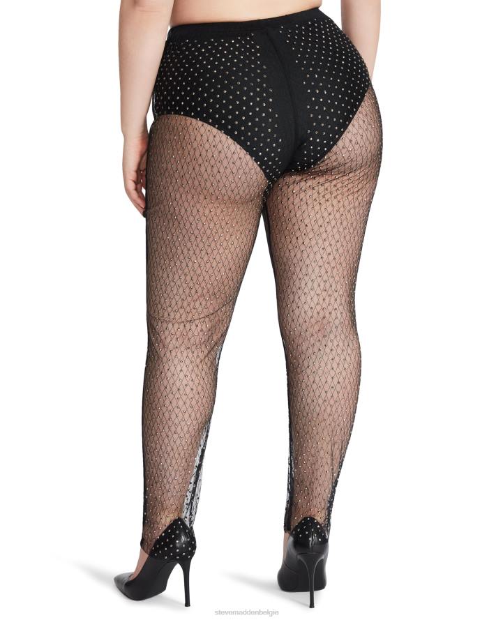Steve Madden dragen vrouwen mesh strass broek zwart 2D2L652