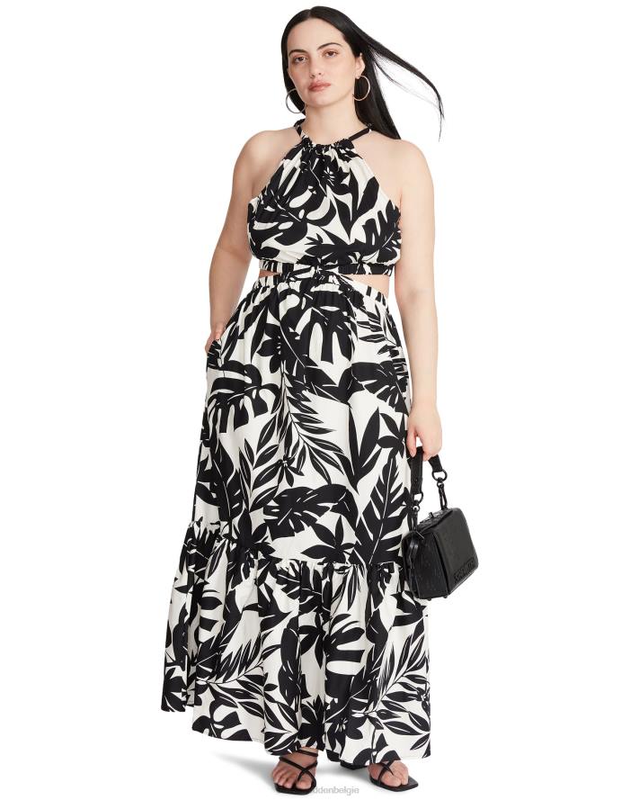 Steve Madden dragen vrouwen Jules jurk zwart wit 2D2L722