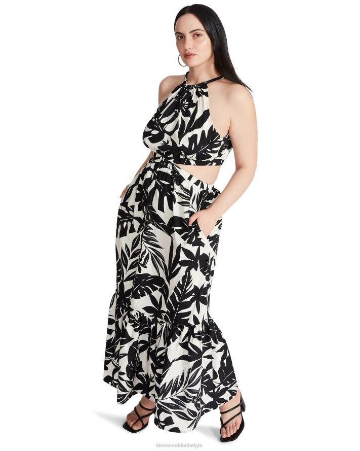 Steve Madden dragen vrouwen Jules jurk zwart wit 2D2L722
