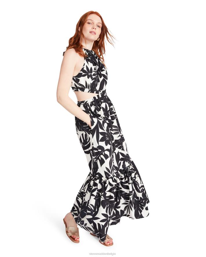 Steve Madden dragen vrouwen Jules jurk zwart wit 2D2L722