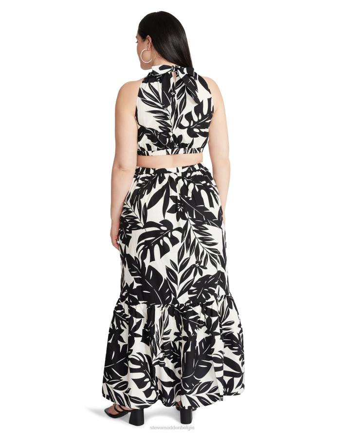Steve Madden dragen vrouwen Jules jurk zwart wit 2D2L722