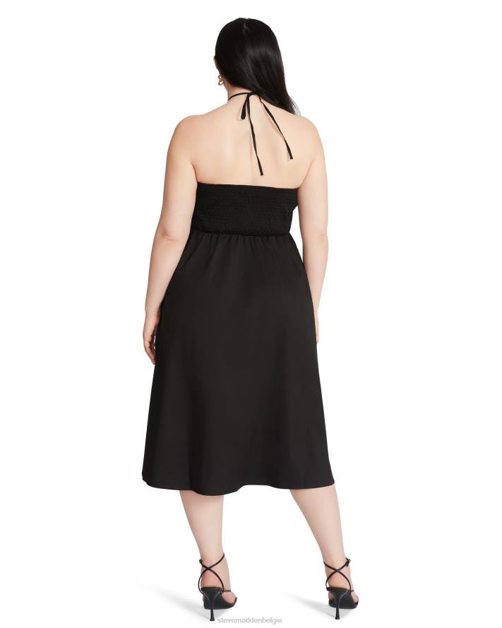 Steve Madden dragen vrouwen anaïs jurk zwart 2D2L703