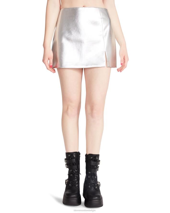 Steve Madden dragen vrouwen cam skort metallic zilver 2D2L675