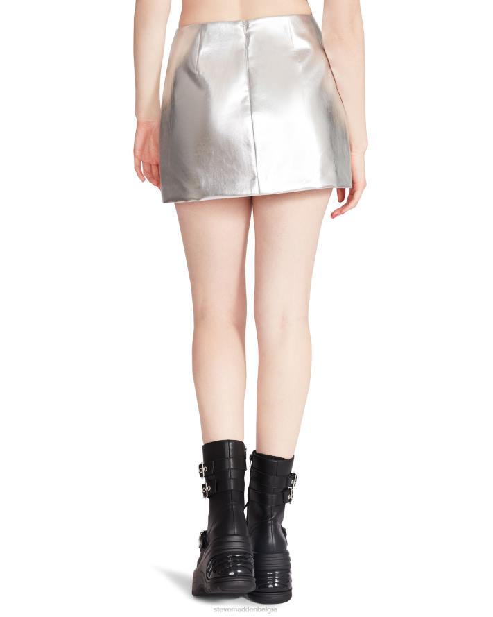 Steve Madden dragen vrouwen cam skort metallic zilver 2D2L675