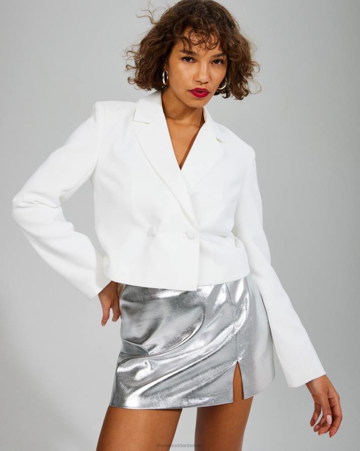 Steve Madden dragen vrouwen cam skort metallic zilver 2D2L675