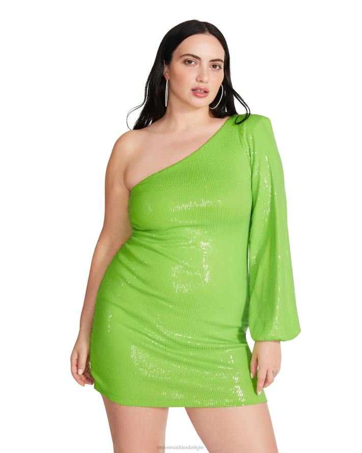 Steve Madden dragen vrouwen katya jurk Neon groen 2D2L726