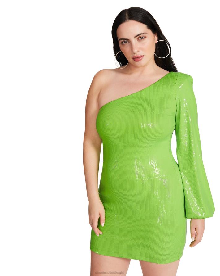 Steve Madden dragen vrouwen katya jurk Neon groen 2D2L726