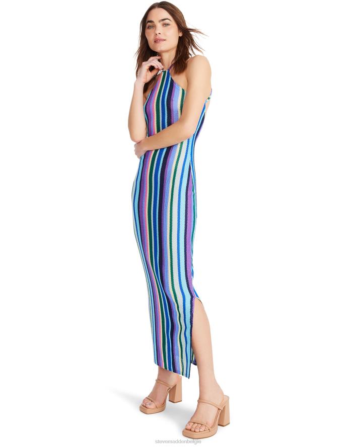 Steve Madden dragen vrouwen makenna jurk blauw multi 2D2L699