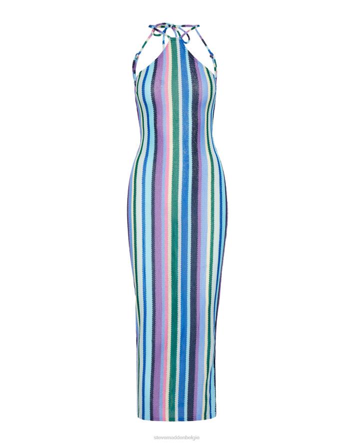 Steve Madden dragen vrouwen makenna jurk blauw multi 2D2L699