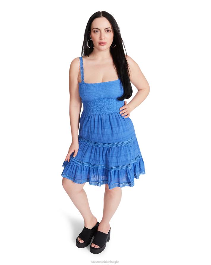 Steve Madden dragen vrouwen vrolijke lagen jurk blauw 2D2L702