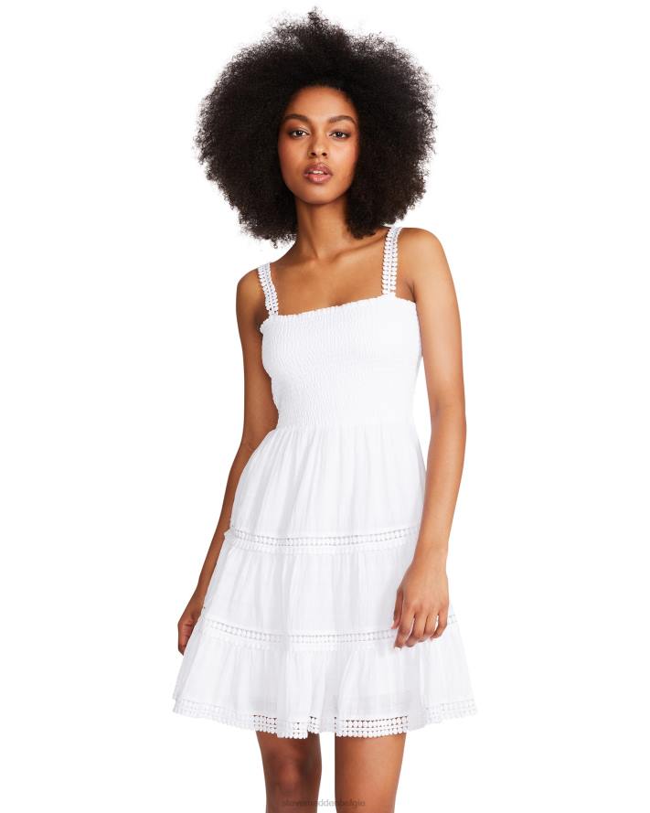Steve Madden dragen vrouwen vrolijke lagen jurk wit 2D2L713