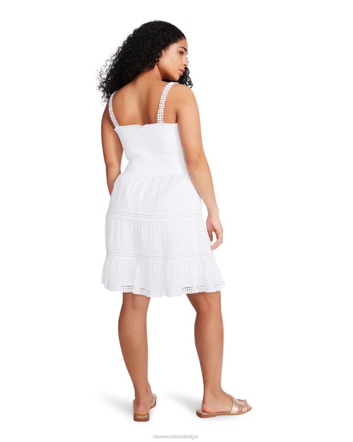 Steve Madden dragen vrouwen vrolijke lagen jurk wit 2D2L713