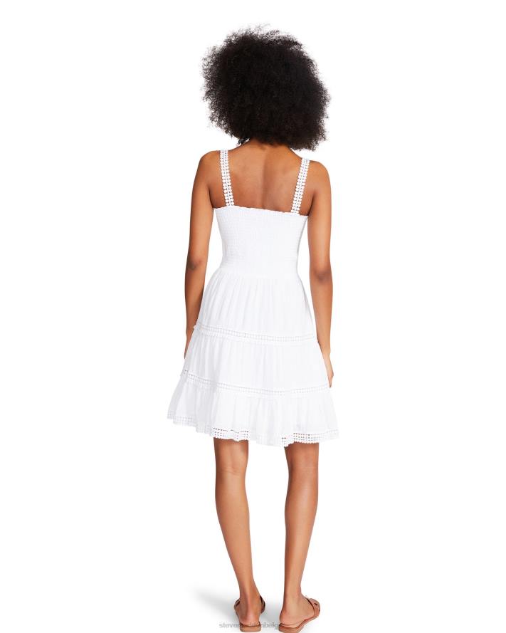 Steve Madden dragen vrouwen vrolijke lagen jurk wit 2D2L713