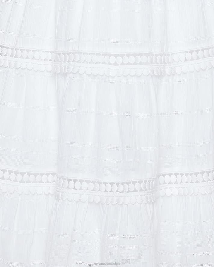 Steve Madden dragen vrouwen vrolijke lagen jurk wit 2D2L713