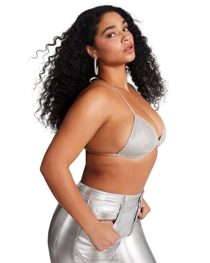 Steve Madden dragen vrouwen Bikinitopje met strasssteentjes steentjes 2D2L758