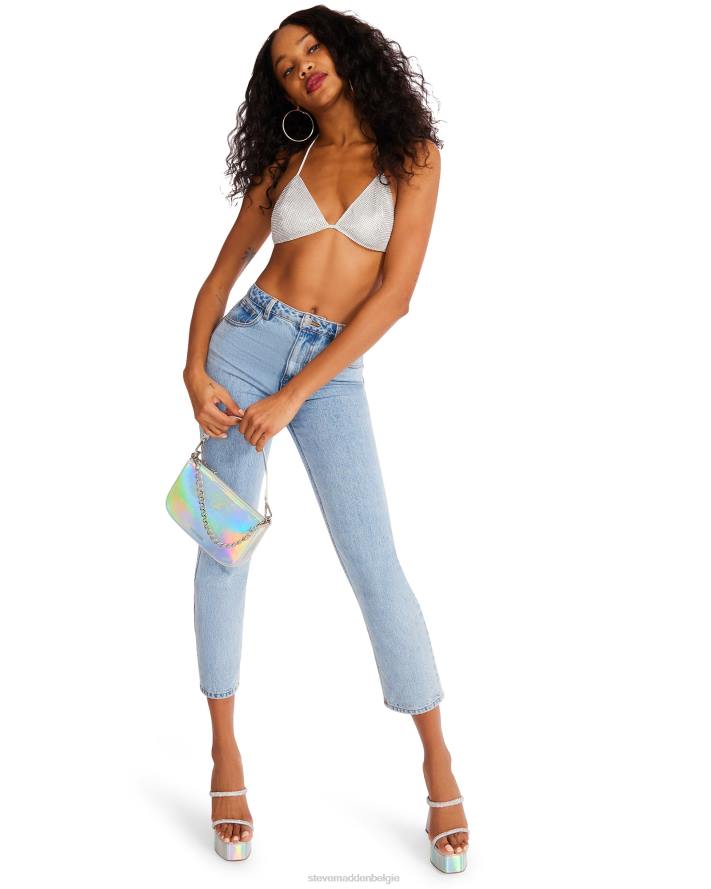 Steve Madden dragen vrouwen Bikinitopje met strasssteentjes steentjes 2D2L758