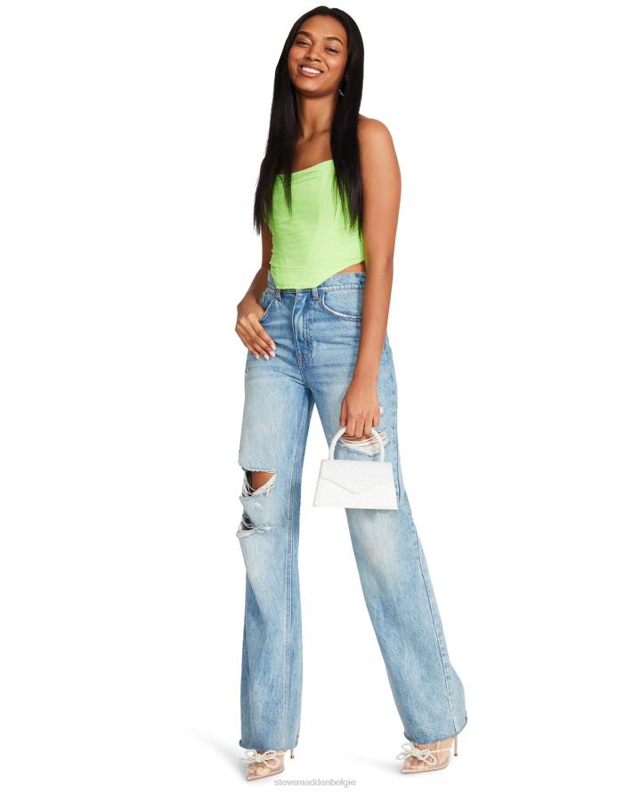 Steve Madden dragen vrouwen dahlia topje Neon groen 2D2L781