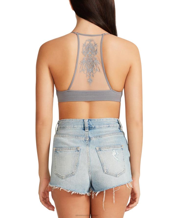 Steve Madden dragen vrouwen de ella mesh-bralette grijs 2D2L799