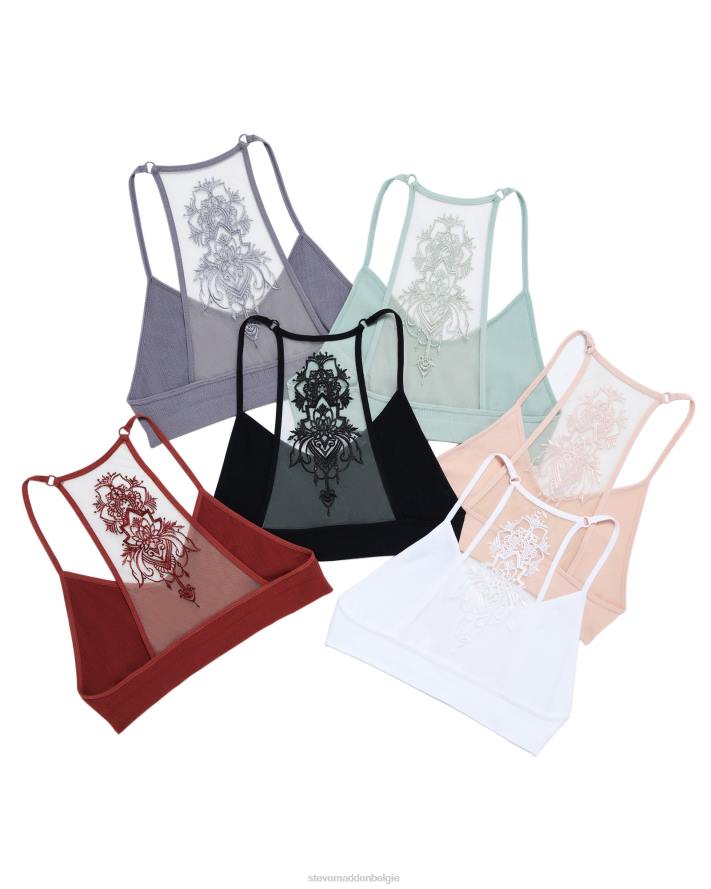Steve Madden dragen vrouwen de ella mesh-bralette grijs 2D2L799