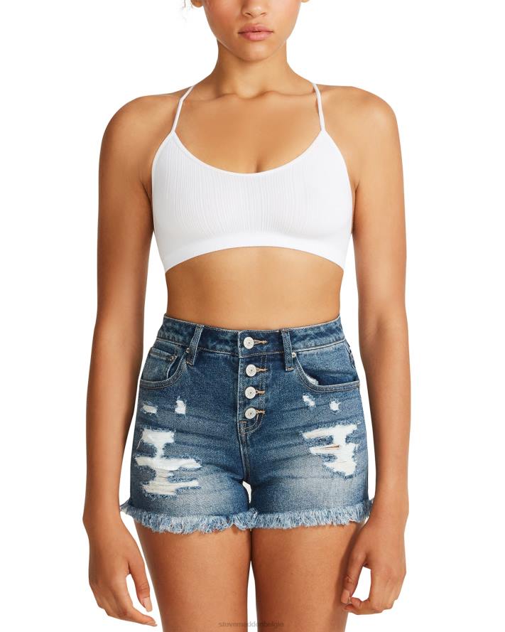 Steve Madden dragen vrouwen de ella mesh-bralette wit 2D2L745