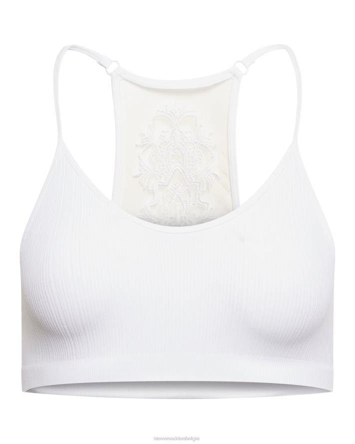 Steve Madden dragen vrouwen de ella mesh-bralette wit 2D2L745