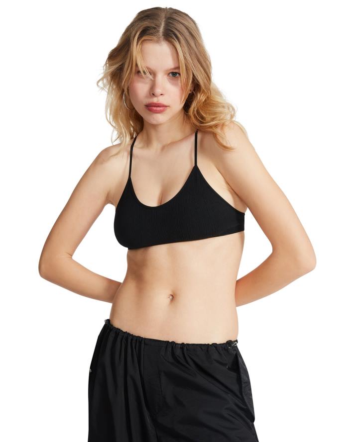 Steve Madden dragen vrouwen de ella mesh-bralette zwart 2D2L754