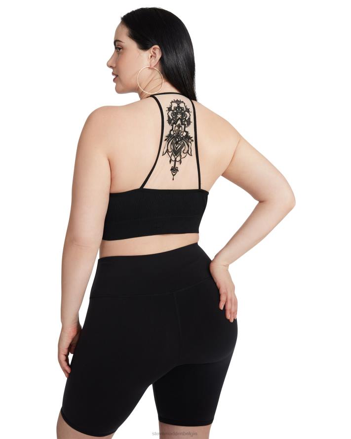 Steve Madden dragen vrouwen de ella mesh-bralette zwart 2D2L754