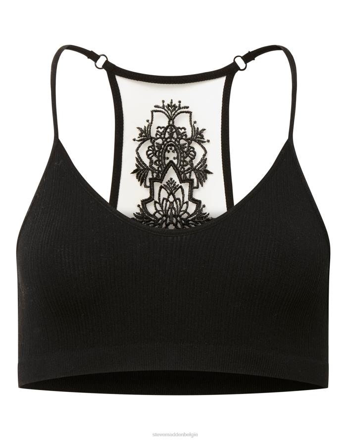 Steve Madden dragen vrouwen de ella mesh-bralette zwart 2D2L754