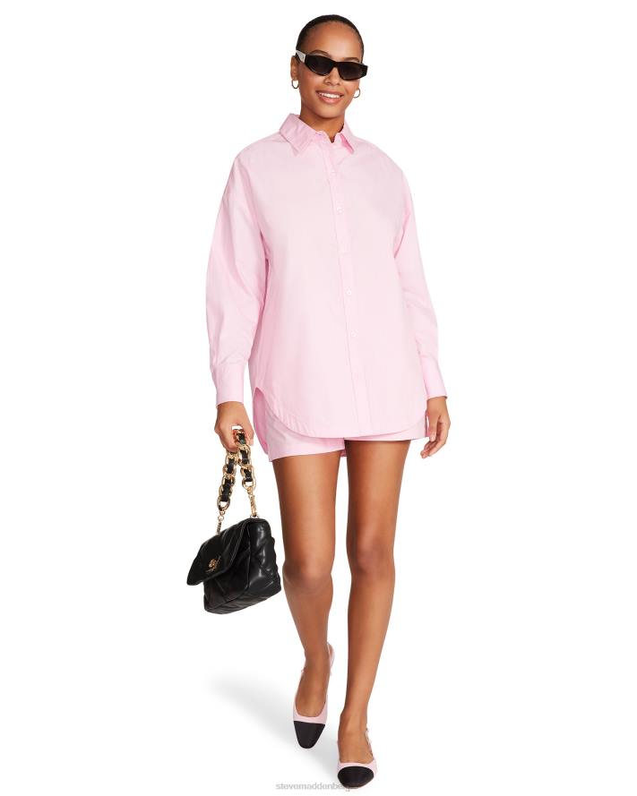 Steve Madden dragen vrouwen klaproos bovenkant roze 2D2L744