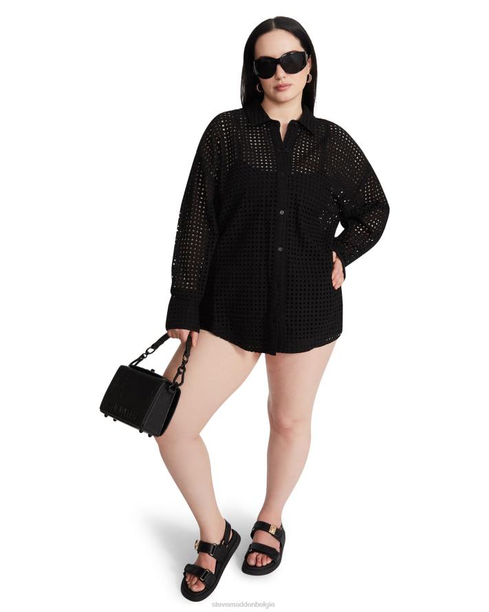 Steve Madden dragen vrouwen klaproos bovenkant zwart 2D2L767
