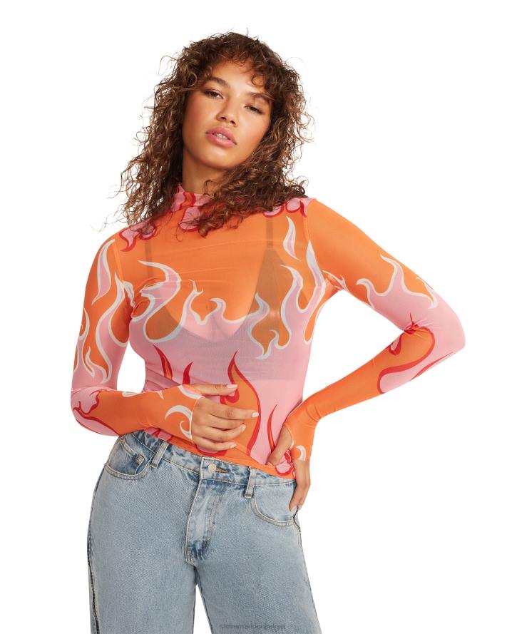 Steve Madden dragen vrouwen zelda top roze multi 2D2L776