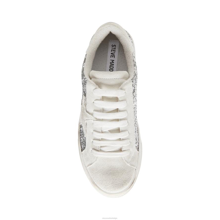 Steve Madden schoenen vrouwen robijn zilveren glitters 2D2L350