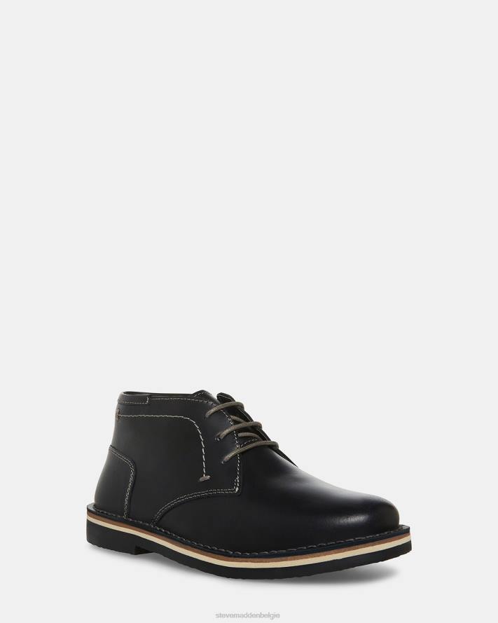 Steve Madden schoenen kinderen bharkeen zwart leer 2D2L1153